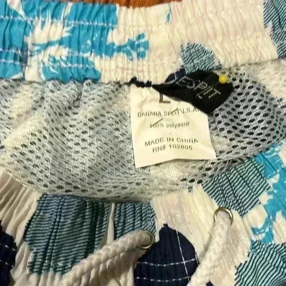 2 Pair Of Men's Swim Trunks Banana Split/Bsplit Draw String Waist Size Large - Picture 8 of 9